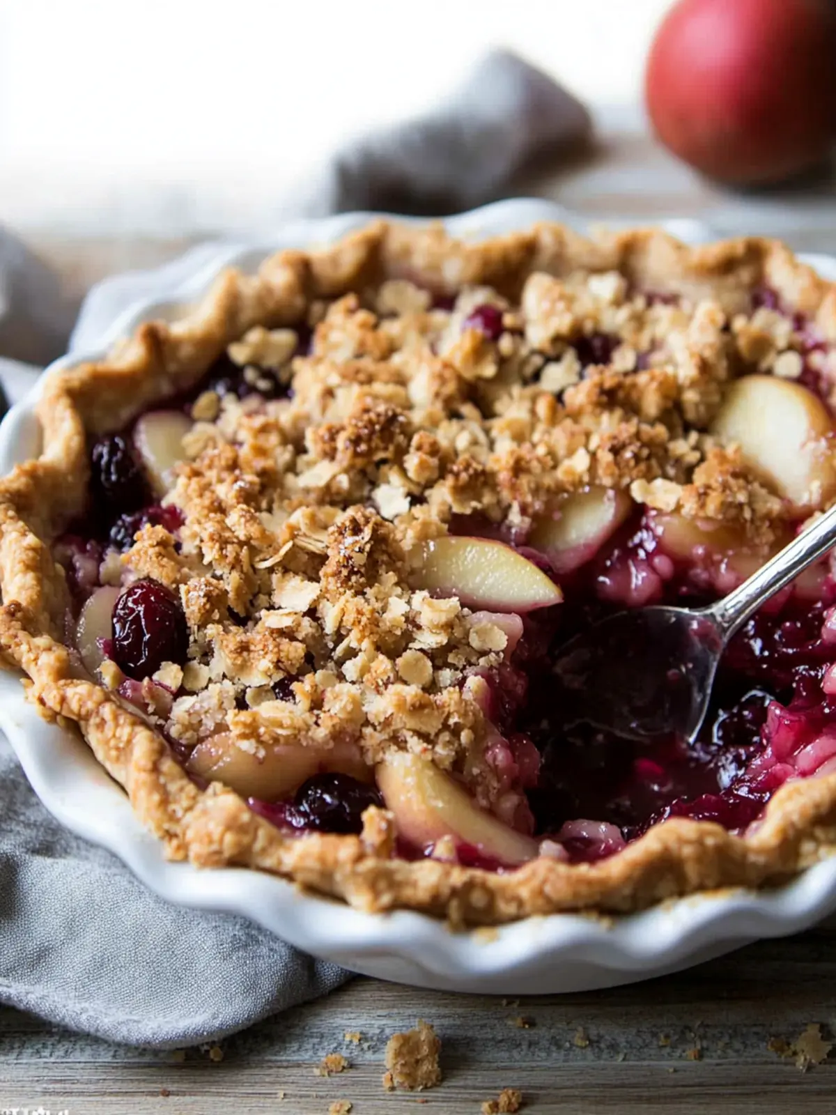 Delightful Cranberry Pear Crumble Pie to Wow Your Guests 3 Cranberry Pear Crumble Pie