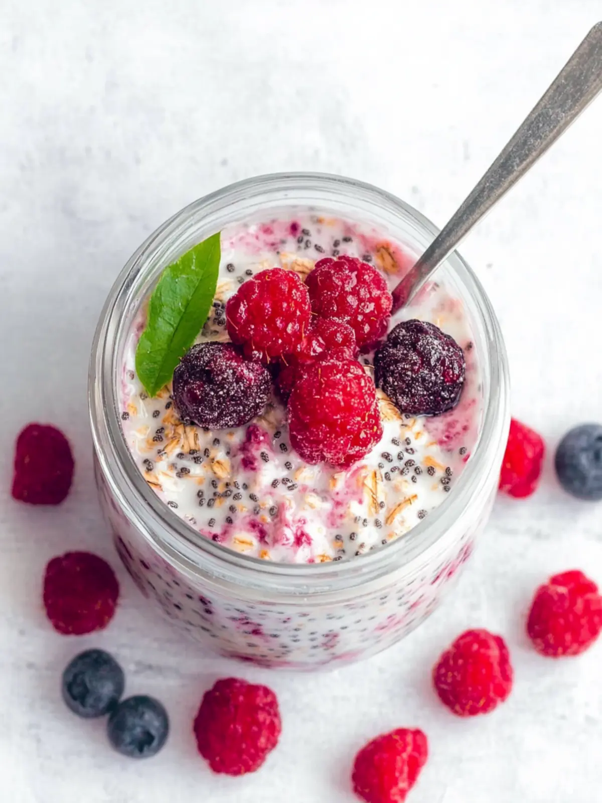 Transform Mornings with Berry Chia Overnight Oats Delight 2 Berry Chia Overnight Oats