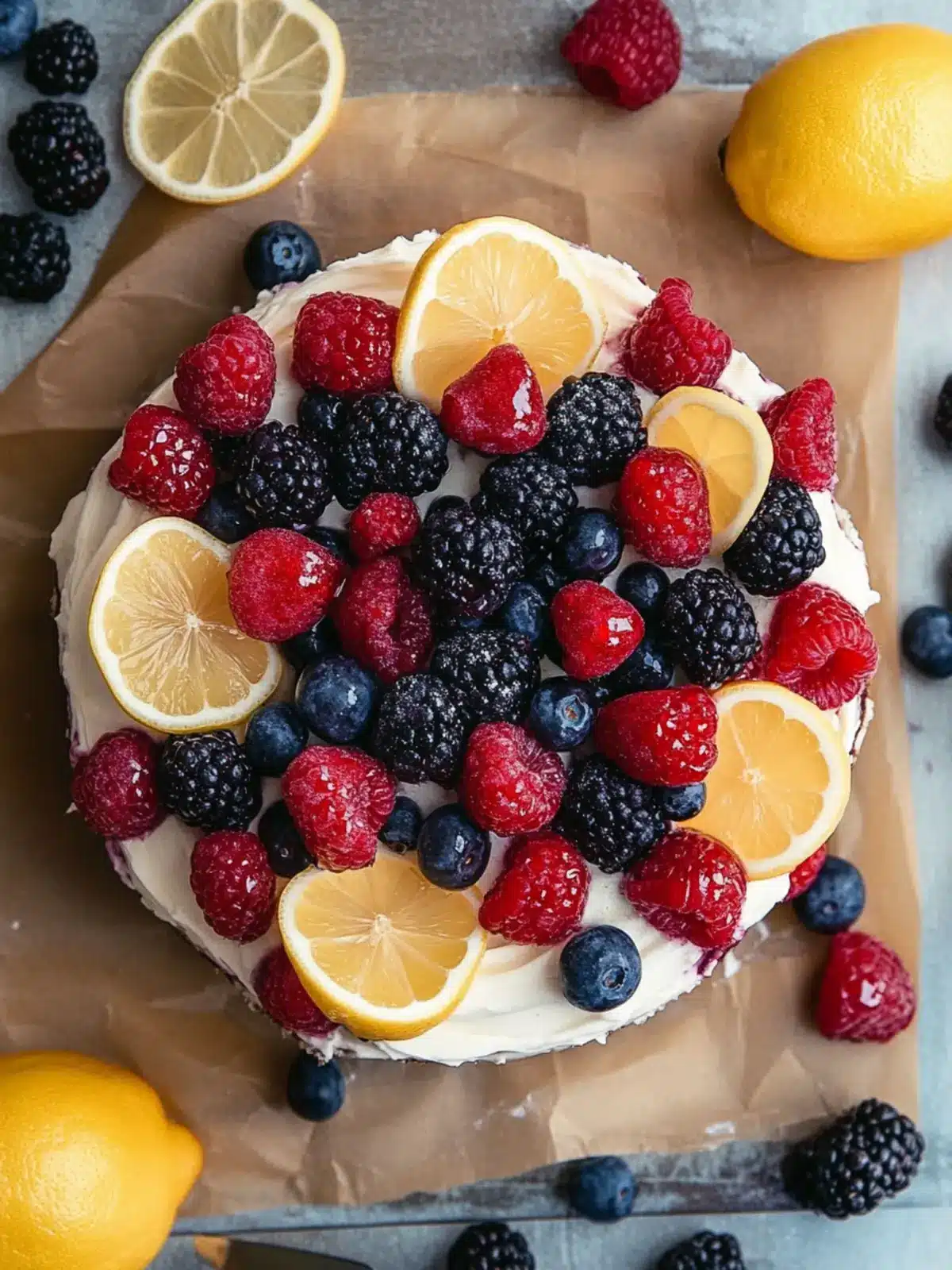 Lemon Berry Mascarpone Cake: Indulge in Creamy Perfection 3 Lemon Berry Mascarpone Cake