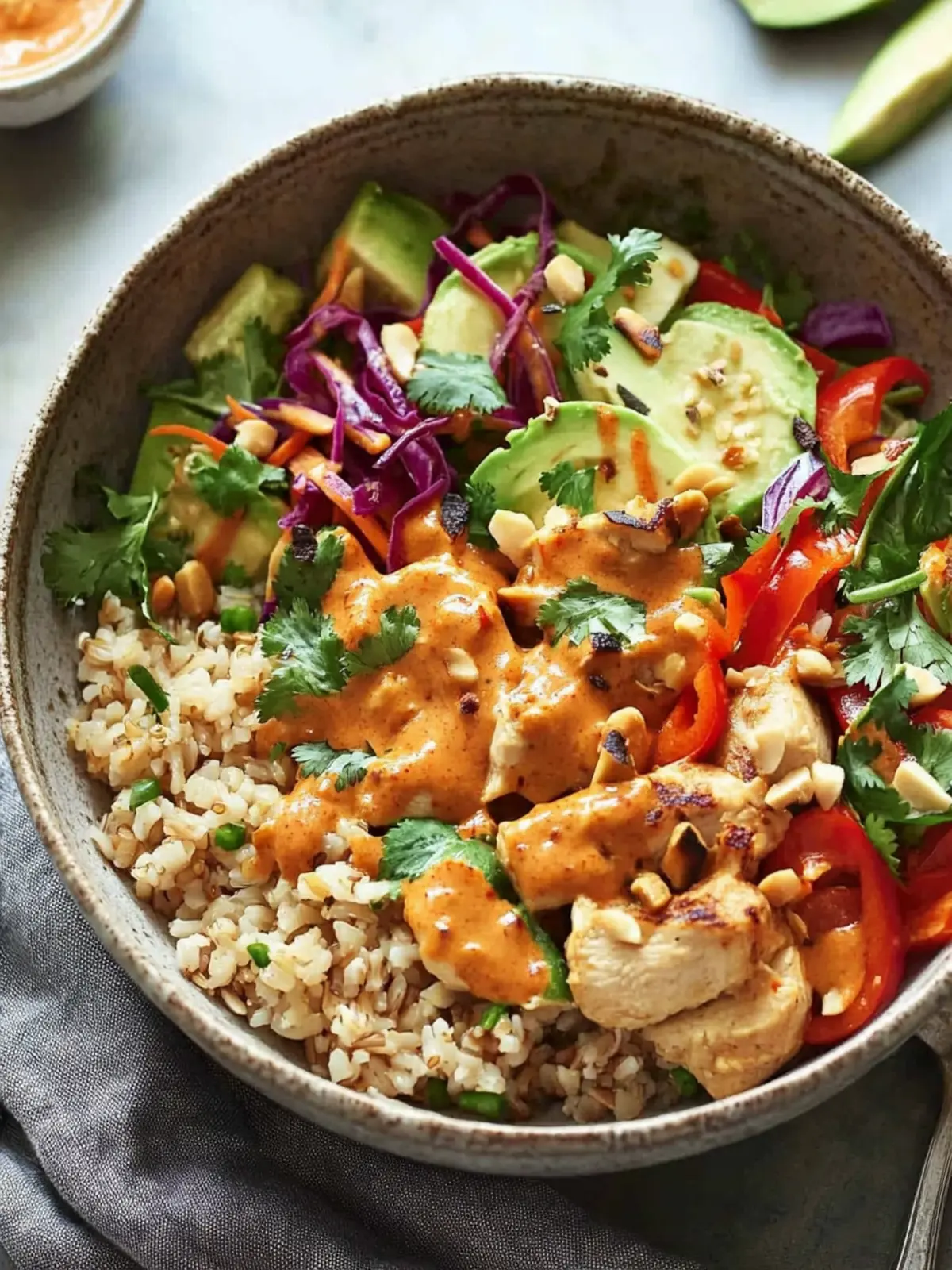 Spicy Thai Chicken and Brown Rice Bowls for a Flavor Boost 5 Spicy Thai Chicken and Brown Rice Bowls