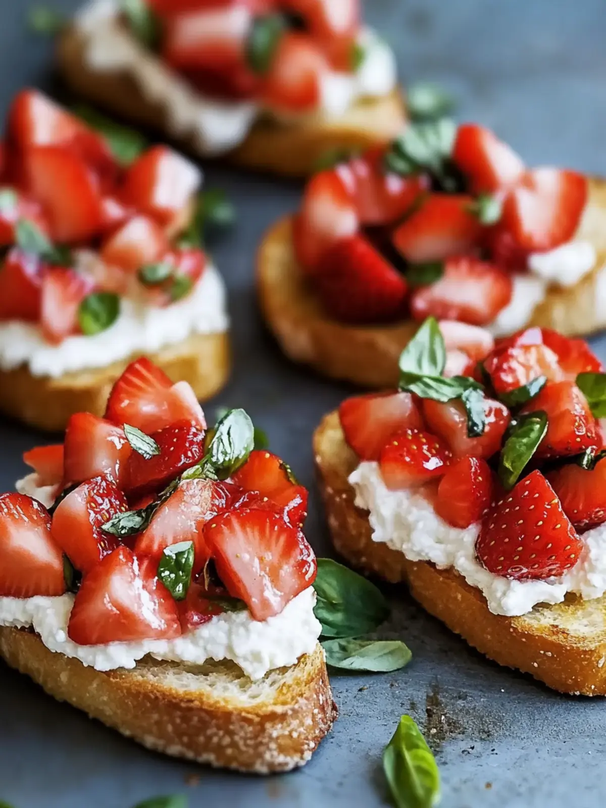 Strawberry Ricotta Bruschetta for a Romantic Summer Night 2 Strawberry Ricotta Bruschetta