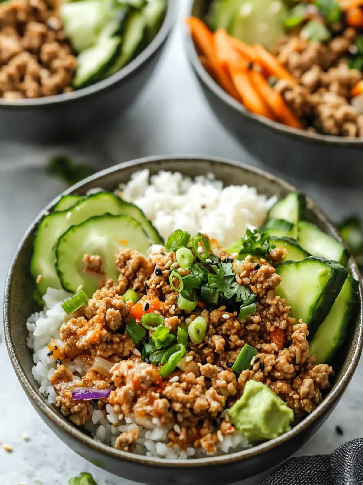 Savory Sesame Ground Turkey Bowls for a Quick Dinner Delight 4 Sesame Ground Turkey Bowls