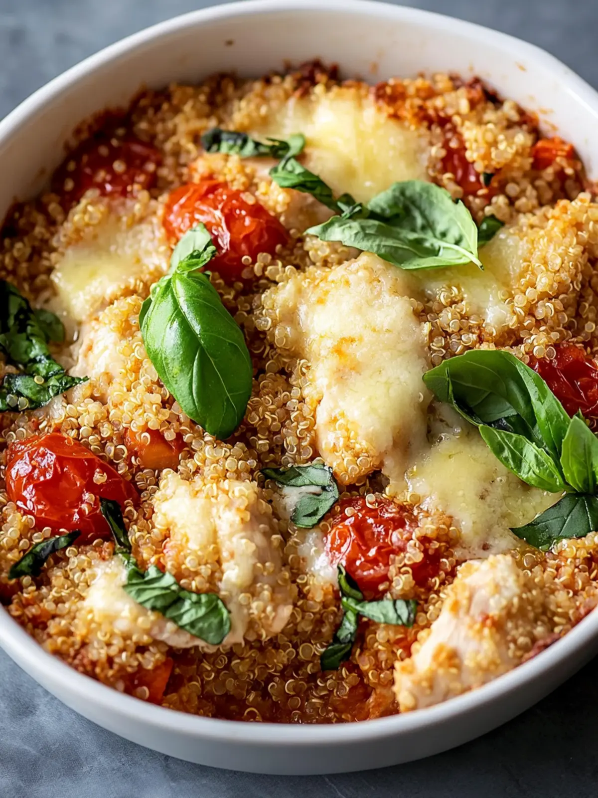 Healthy Chicken Parmesan Quinoa Bake You’ll Crave Again and Again 2 Healthy Chicken Parmesan Quinoa Bake