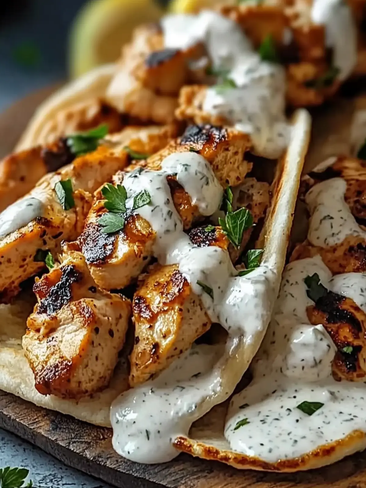 Irresistible Chicken Shawarma with Creamy Garlic Sauce Recipe 2 Chicken Shawarma with Creamy Garlic Sauce