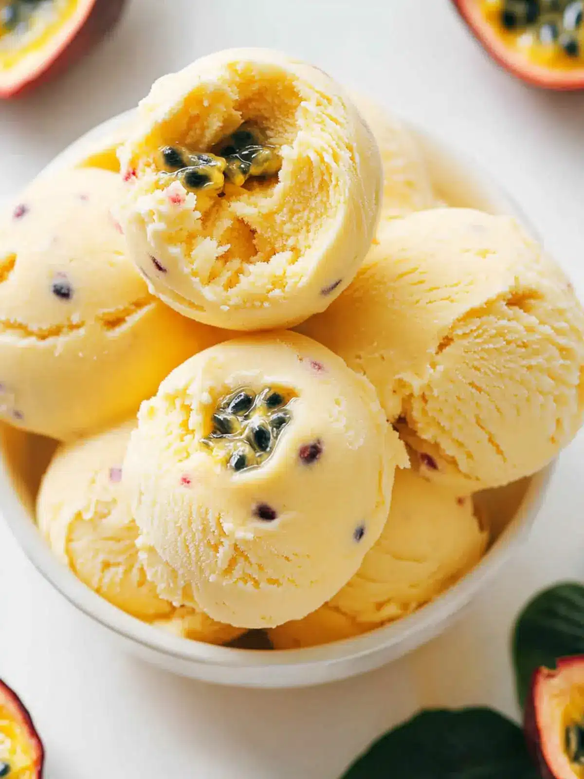 Passion Fruit Ice Cream: A Tropical Treat You Can Make at Home 2 Passion Fruit Ice Cream