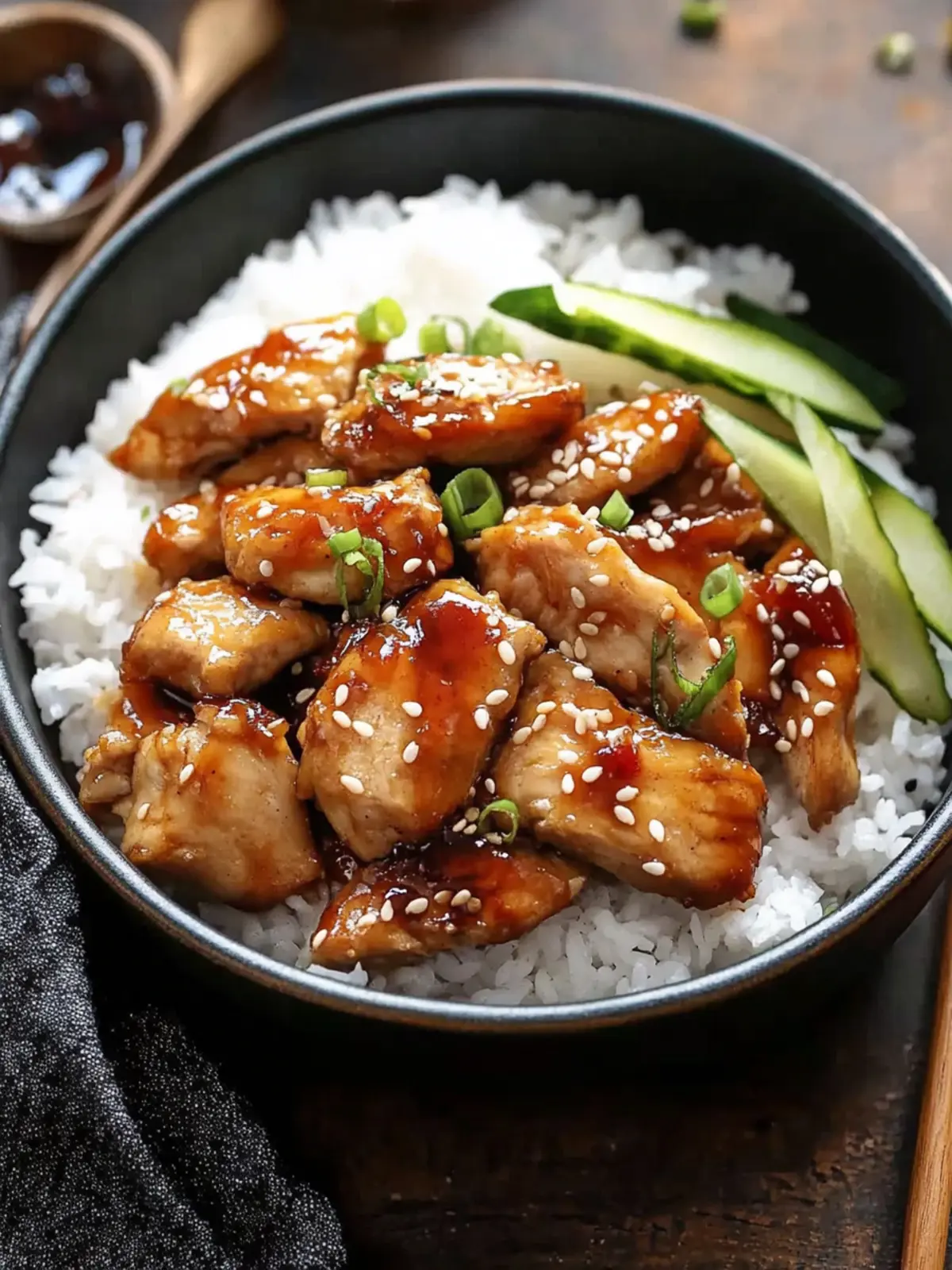 Savory Weeknight Sesame Teriyaki Chicken with Ginger Rice 4 Weeknight Sesame Teriyaki Chicken with Ginger Rice