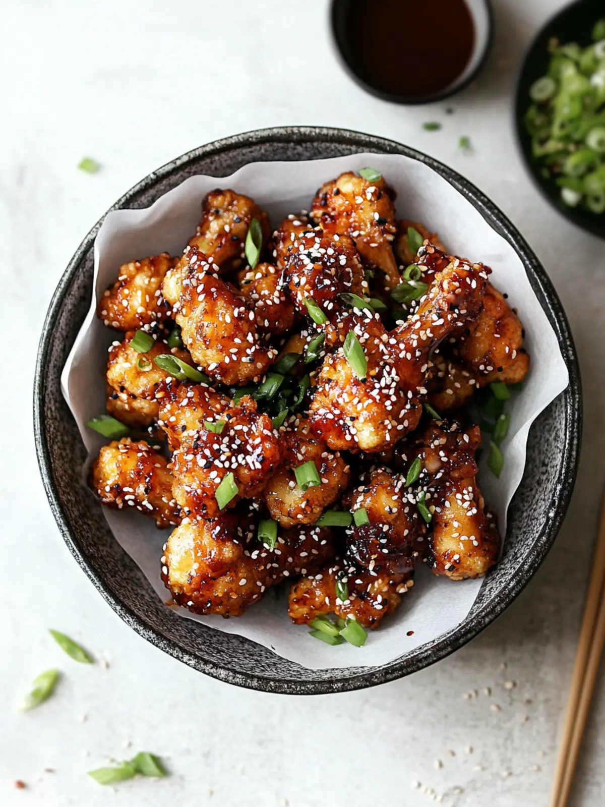 Irresistible Air Fryer Sesame Cauliflower Wings Recipe 3 Air Fryer Sesame Cauliflower Wings