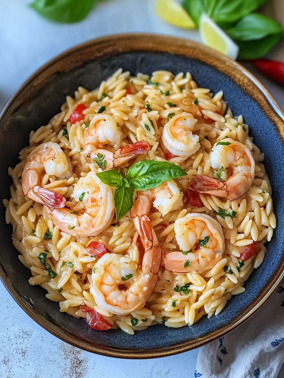 Delicious Orzo Pasta with Shrimp for a Flavorful Feast! 3 Orzo Pasta with Shrimp