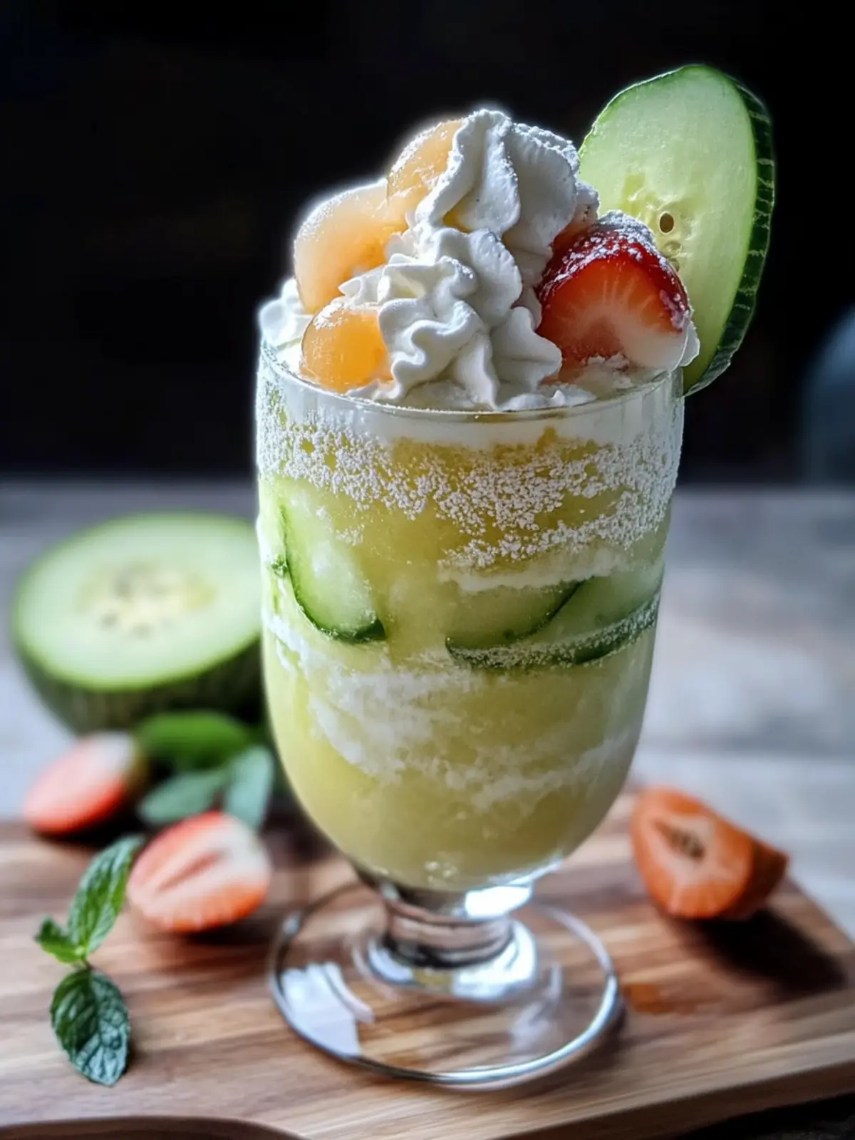 Refreshing Japanese Melon Cream Soda Float for Summer Bliss 2 Japanese Melon Cream Soda Float