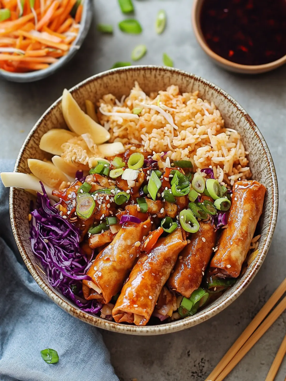 Vegetarian Egg Roll in a Bowl: Quick, Crunchy Delight at Home 3 Vegetarian Egg Roll in a Bowl