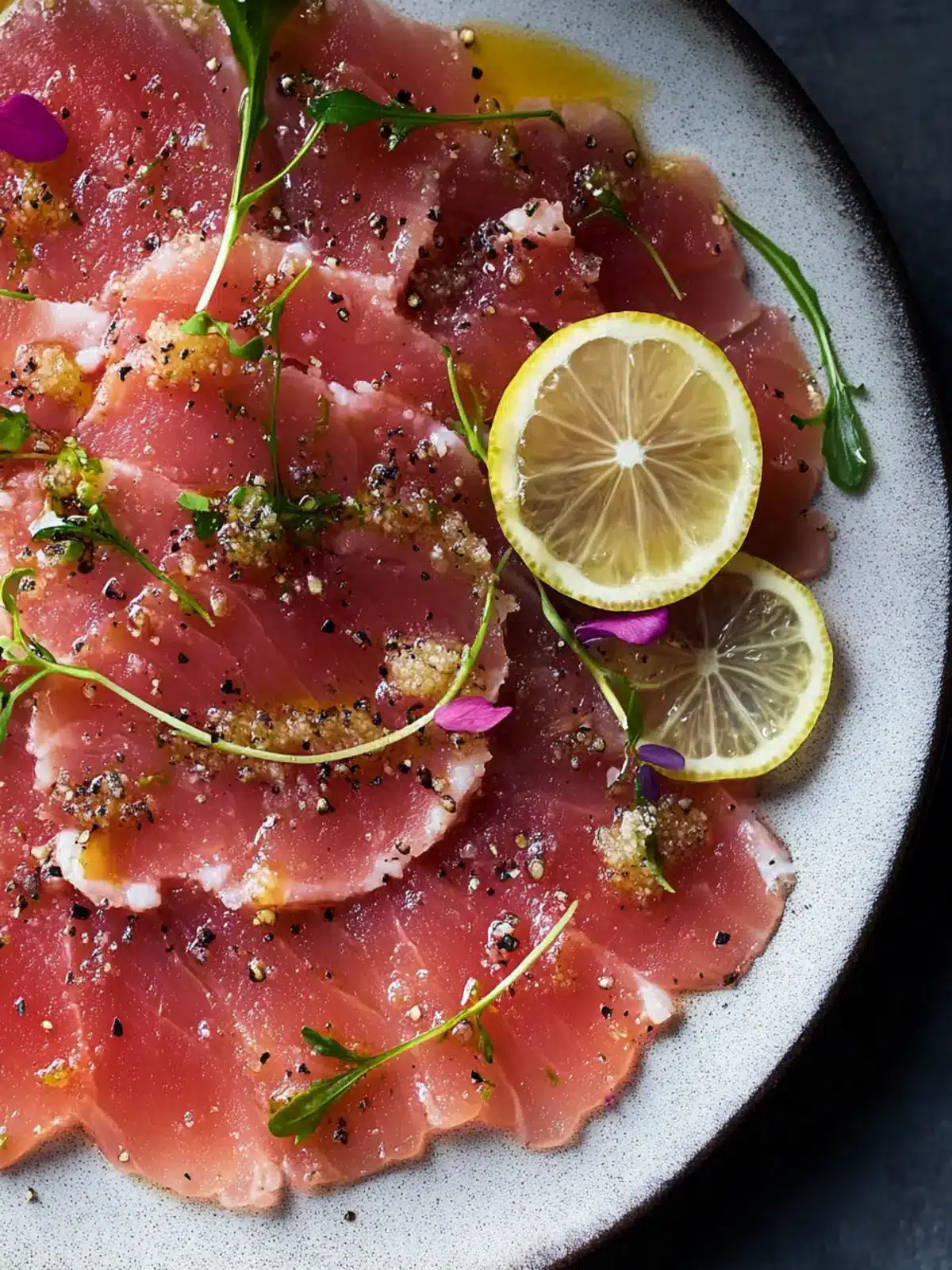 Tuna Carpaccio: Elevate Dinner with this Easy Delight 2 Tuna Carpaccio
