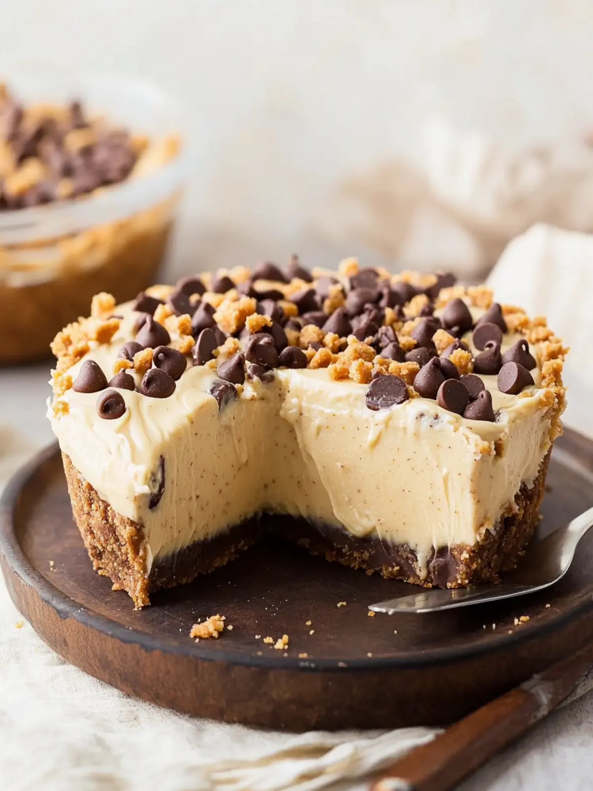 Chocolate Chip Cookie Crust Peanut Butter Pie: Ultimate Delight 3 Chocolate Chip Cookie Crust Peanut Butter Pie