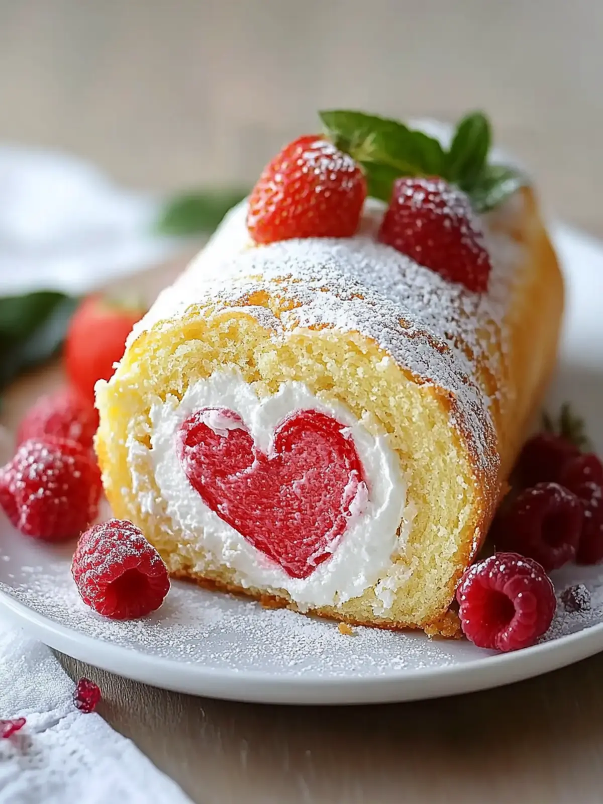 Heart-Shaped Swiss Roll: A Lovable Twist on Classic Dessert 4 Heart-Shaped Swiss Roll