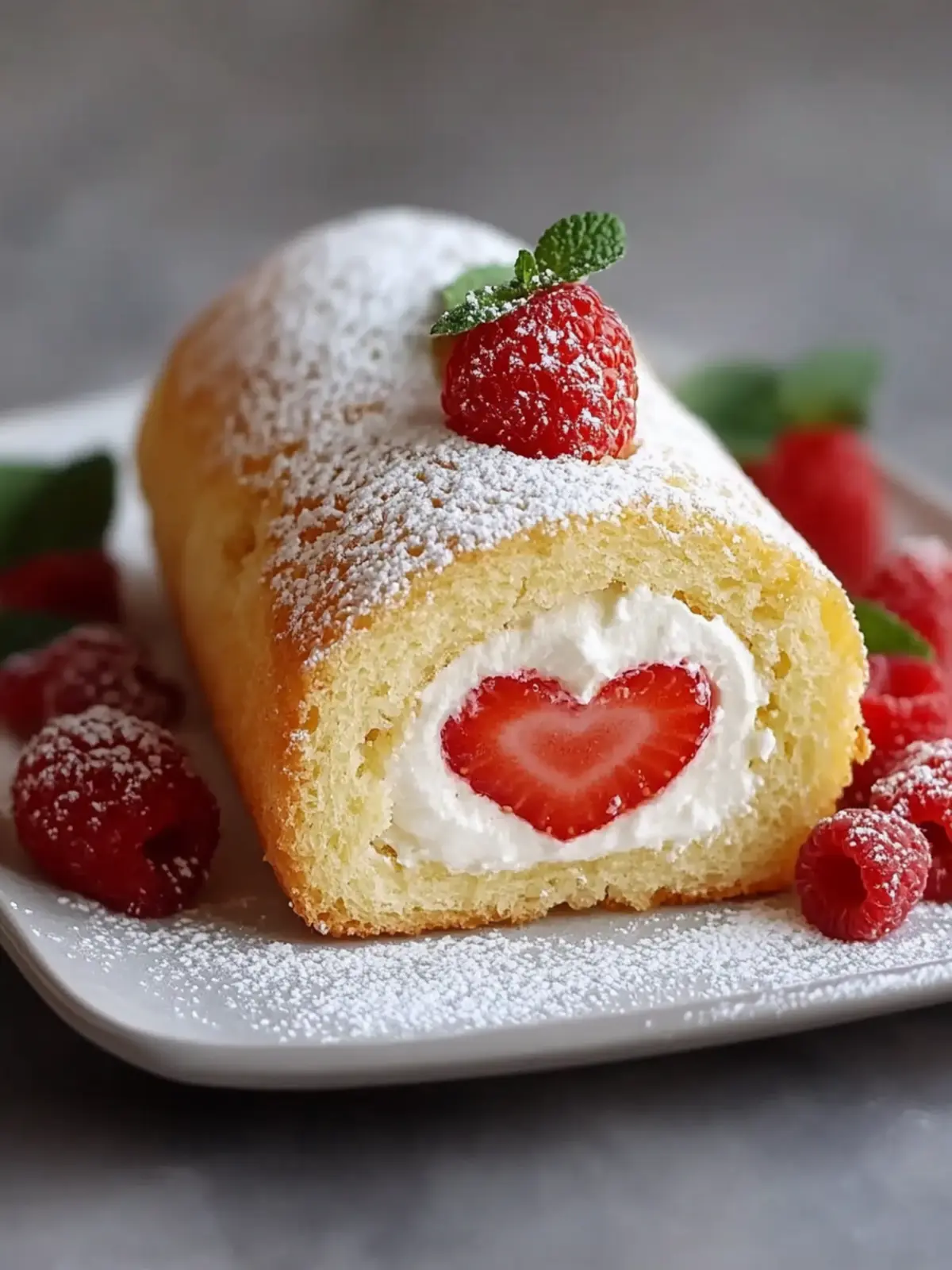 Heart-Shaped Swiss Roll: A Lovable Twist on Classic Dessert 3 Heart-Shaped Swiss Roll
