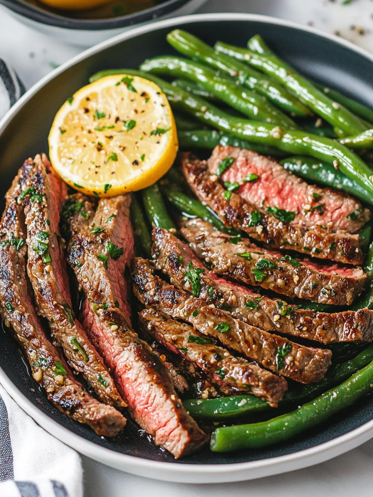 Savor Garlic Butter Steak and Green Beans for Dinner Tonight 3 Garlic Butter Steak and Green Beans