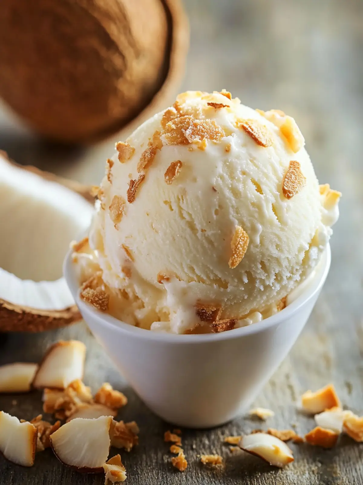 Creamy Toasted Coconut Ice Cream – No-Churn Paradise Treat 3 Toasted Coconut Ice Cream