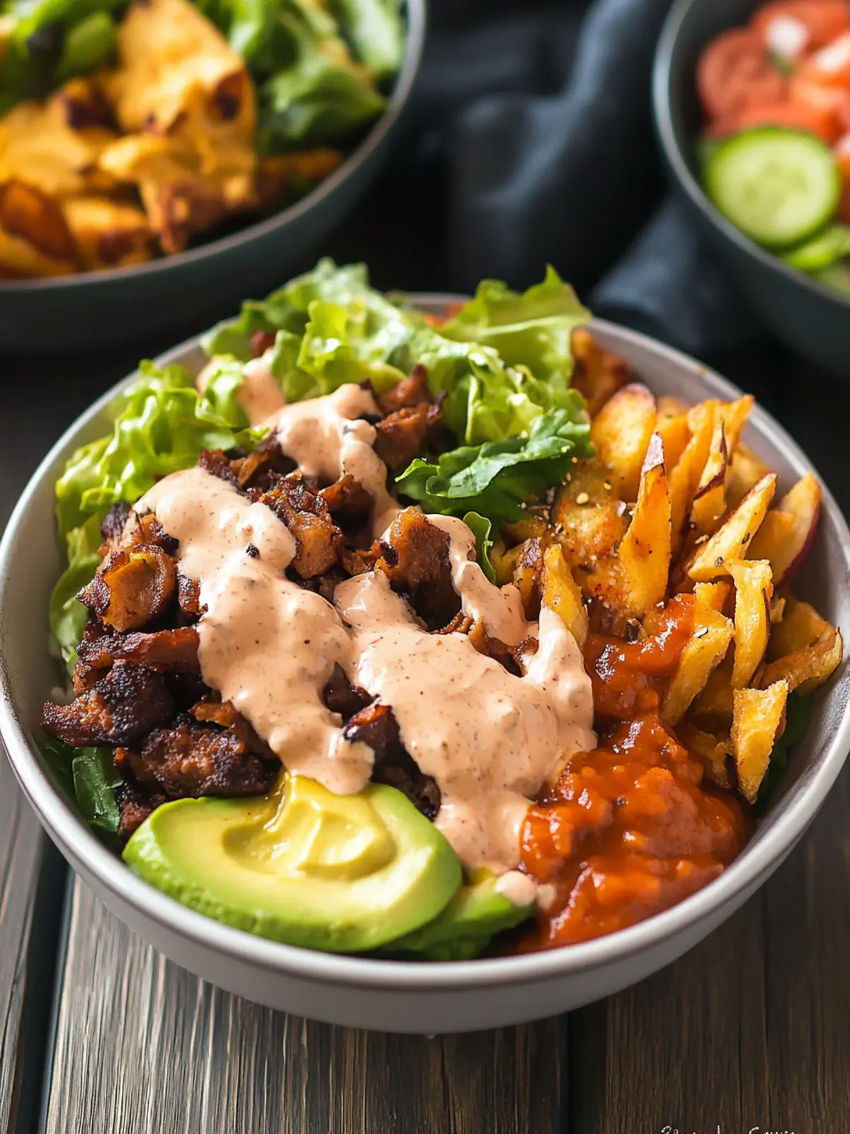 Fully Loaded Burger Bowl with Special Sauce You’ll Crave! 2 Fully Loaded Burger Bowl with “Special Sauce”
