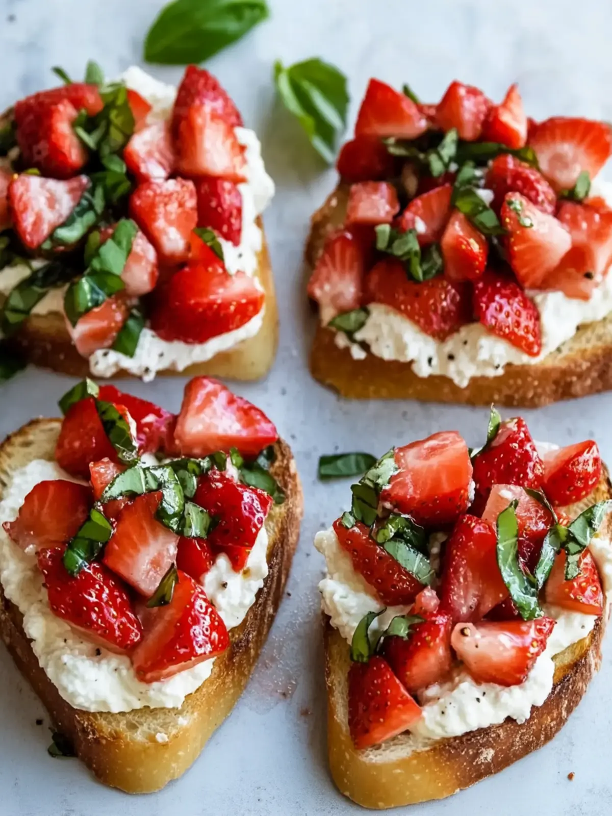 Strawberry Ricotta Bruschetta for a Romantic Summer Night 3 Strawberry Ricotta Bruschetta