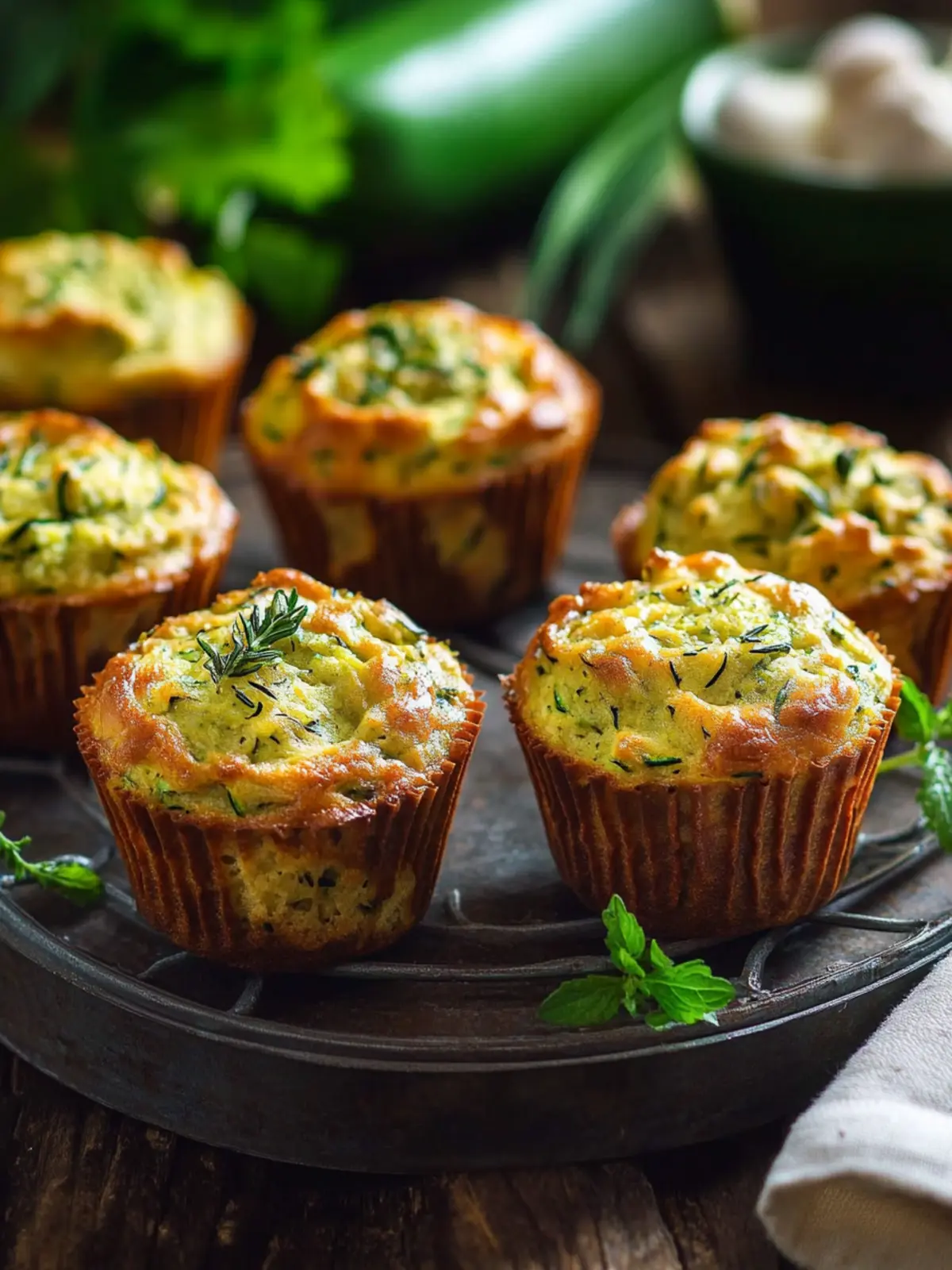 Delicious Herbed Zucchini Muffins for a Flavorful Bake 2 Herbed Zucchini Muffins