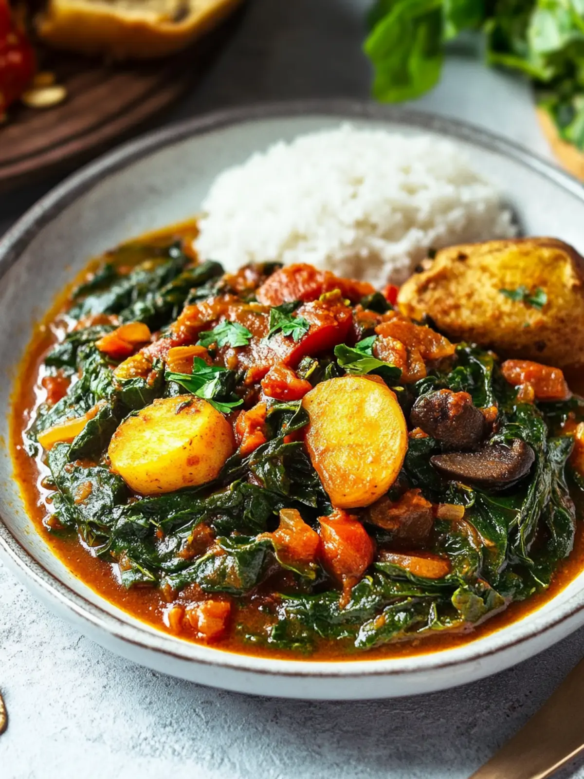 Ghanaian Spinach Stew: A Spicy, Nutritious Delight! 4 Ghanaian Spinach Stew