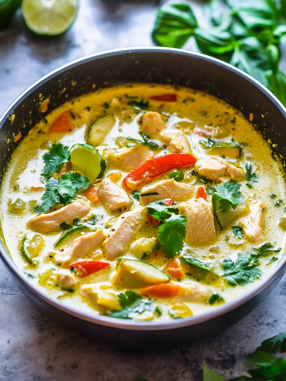 Savory Green Thai Chicken Coconut Curry in Just 20 Minutes 4 Green Thai Chicken Coconut Curry