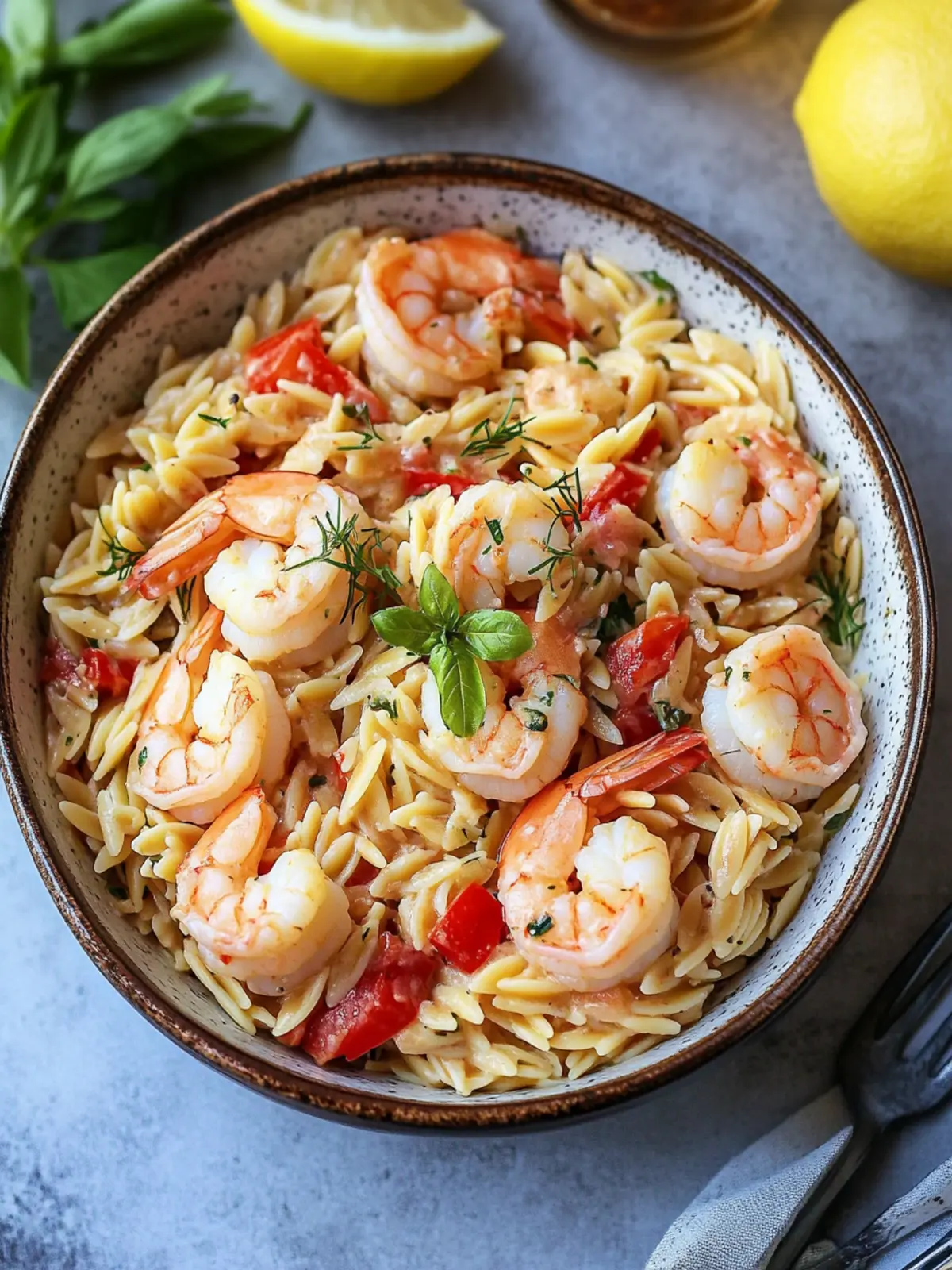 Delicious Orzo Pasta with Shrimp for a Flavorful Feast! 5 Orzo Pasta with Shrimp