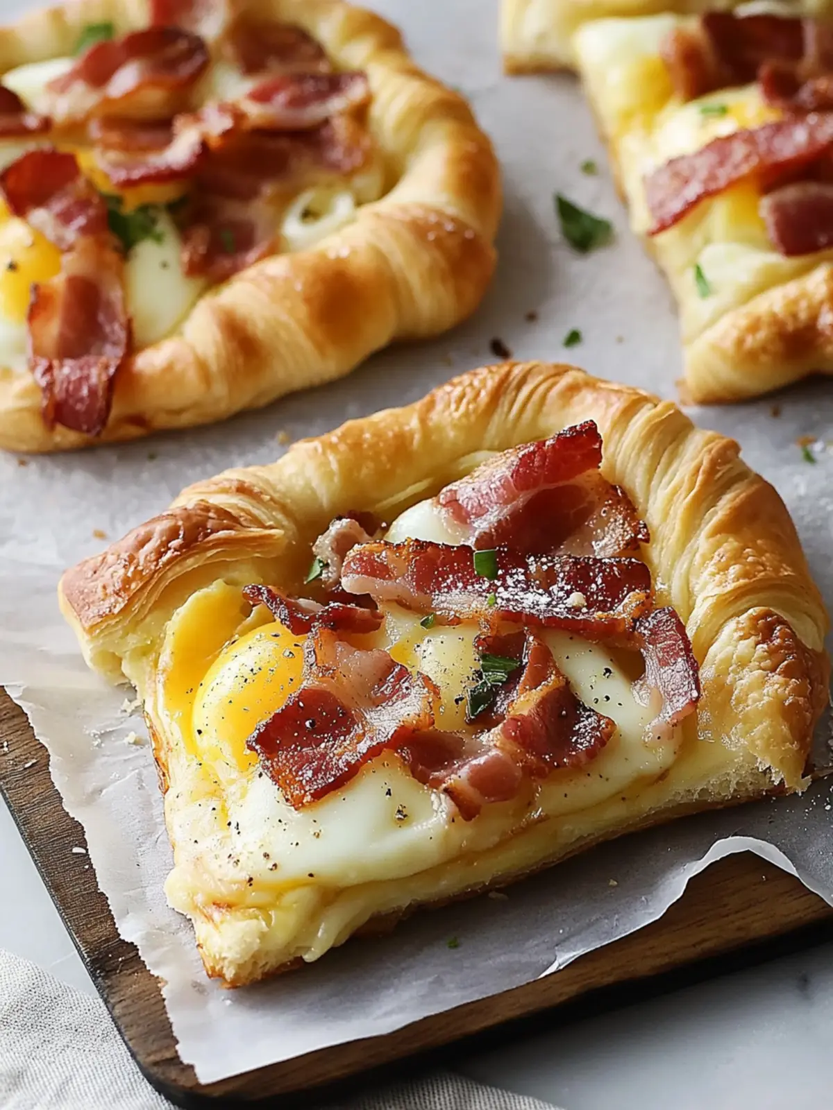 Bacon and Egg Crescent Squares: Easy Breakfast Delight 3 Bacon and Egg Crescent Squares