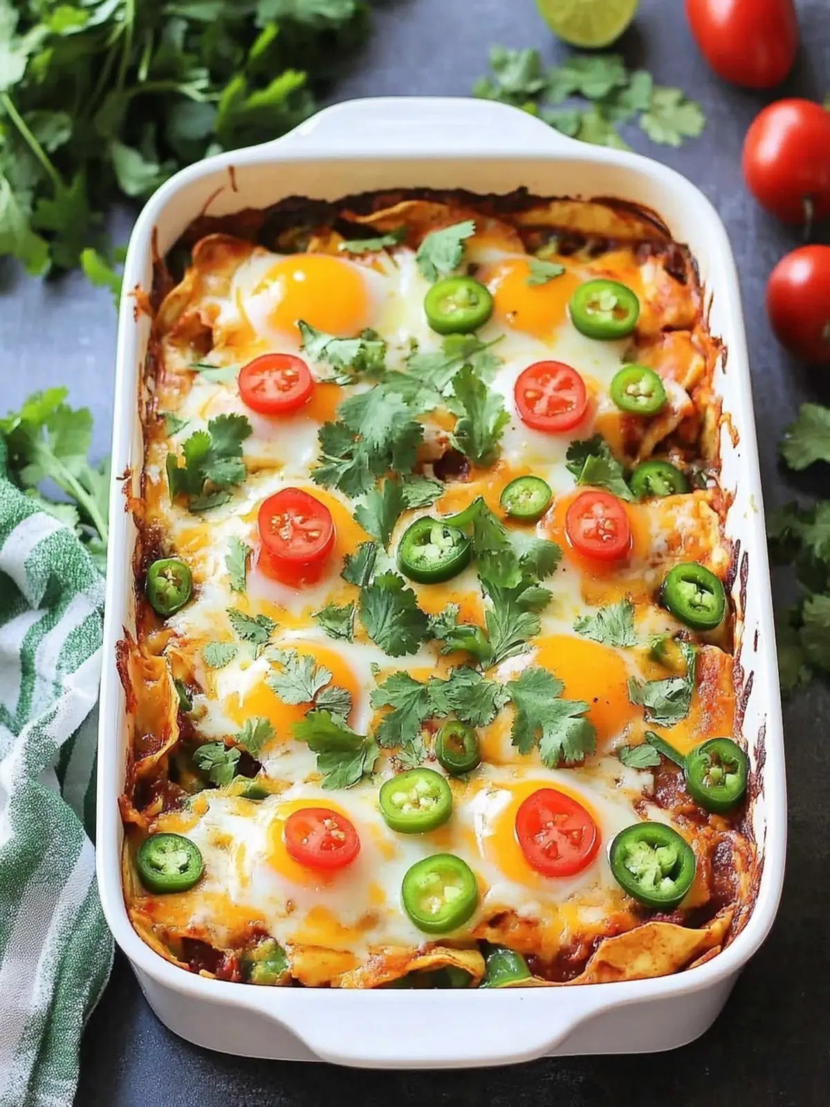 Huevos Rancheros Breakfast Casserole: A Fl flavorful Start! 2 Huevos Rancheros Breakfast Casserole