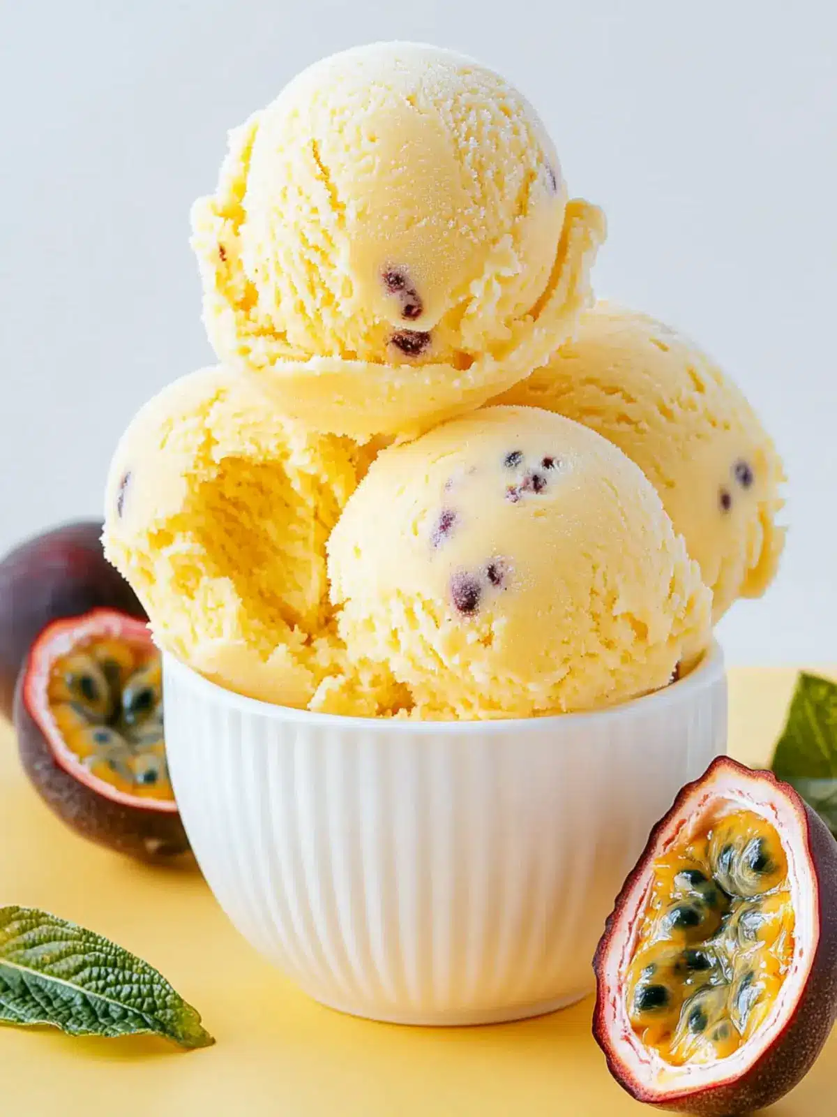 Passion Fruit Ice Cream: A Tropical Treat You Can Make at Home 5 Passion Fruit Ice Cream