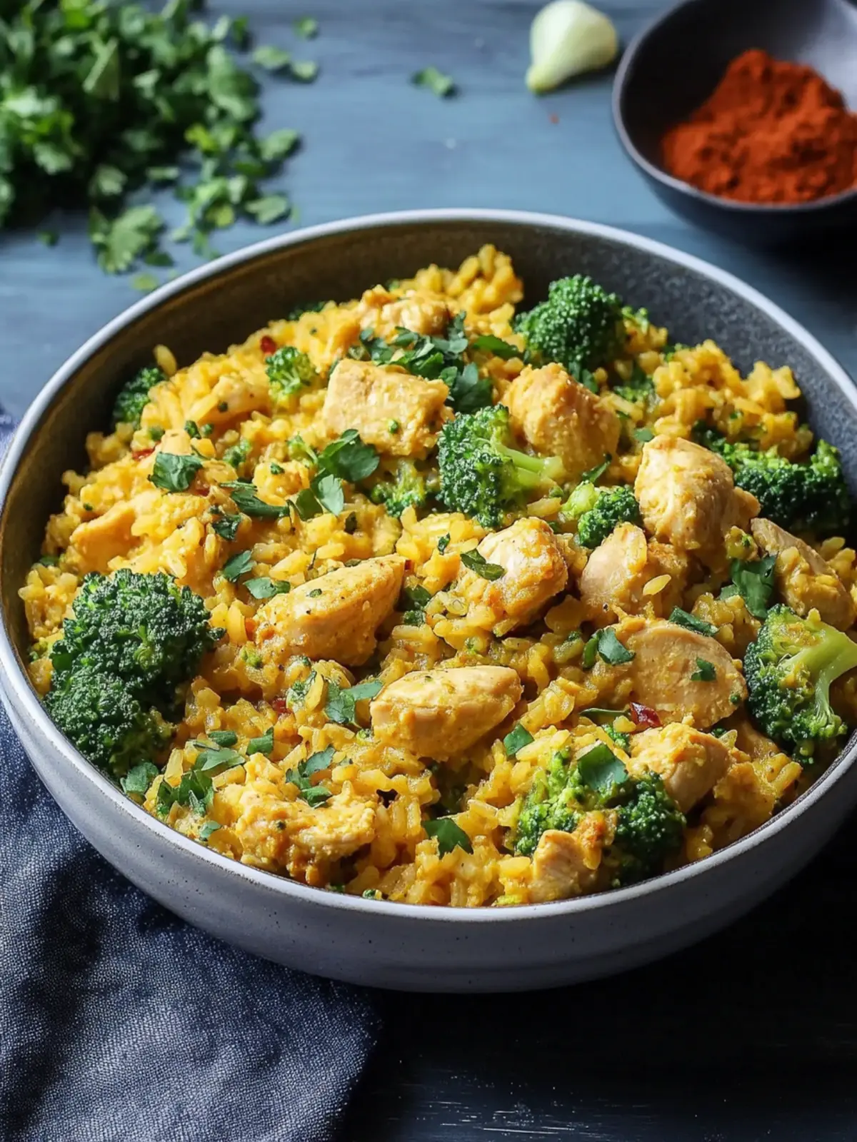 One Pot Curried Chicken Broccoli Rice Casserole Bliss 4 One Pot Curried Chicken Broccoli Rice Casserole