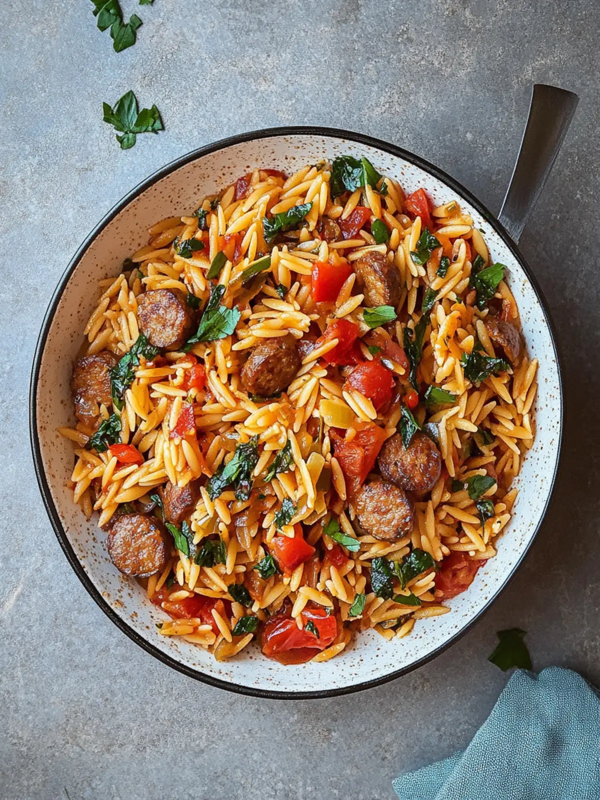 Delicious Vegan Spicy Sausage Orzo for Quick Weeknight Dinners 4 Spicy Sausage Orzo (Vegan)