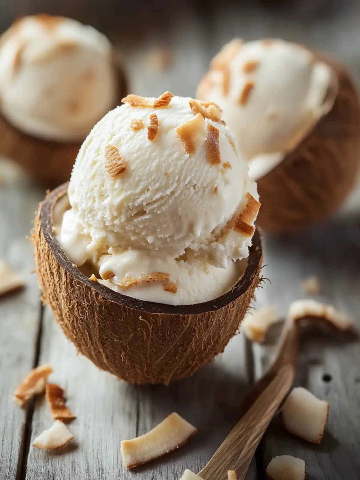 Creamy Toasted Coconut Ice Cream – No-Churn Paradise Treat 2 Toasted Coconut Ice Cream