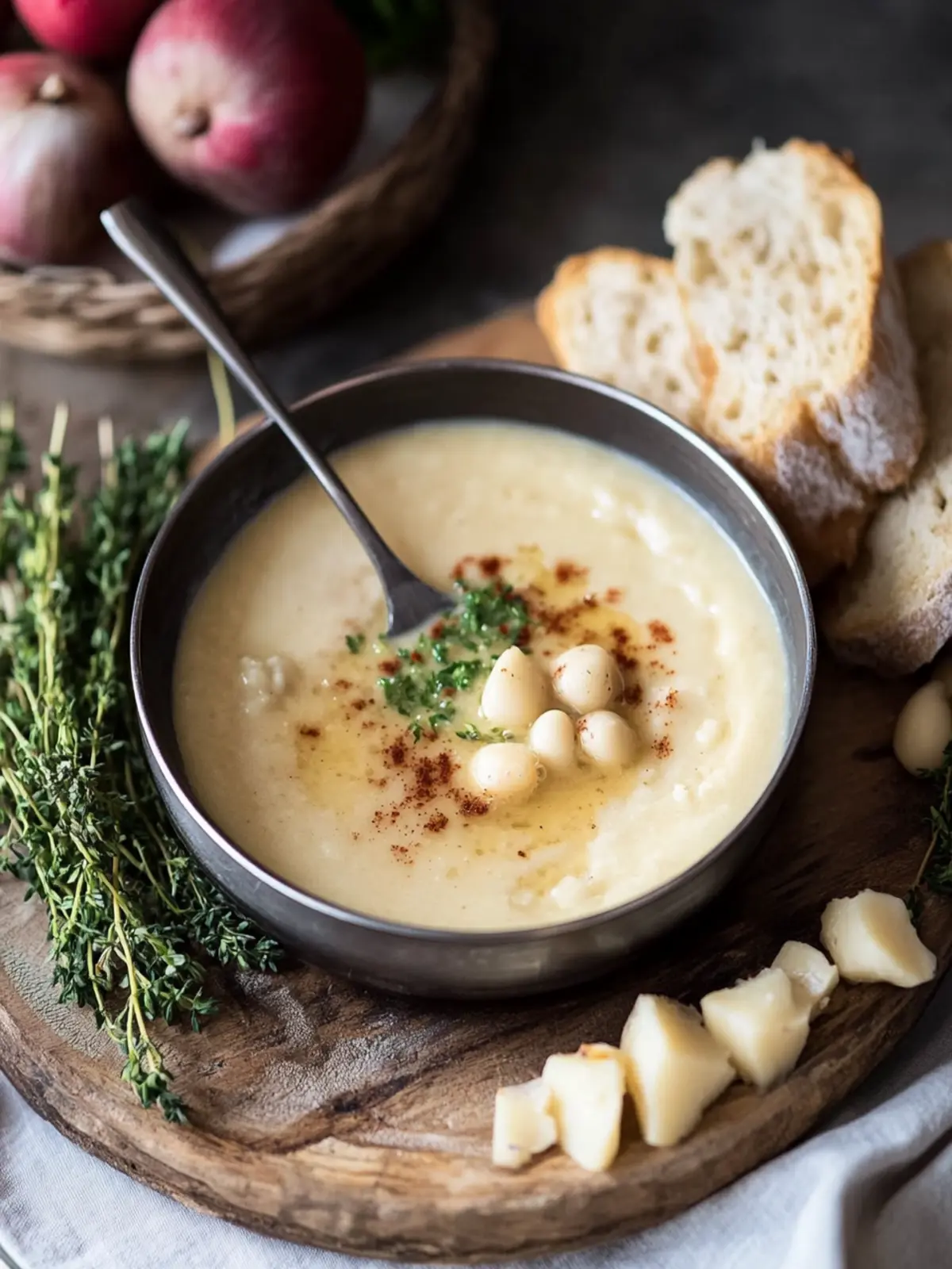 Creamy White Bean Beer Fondue for Fun Dipping Nights 3 White Bean Beer Fondue