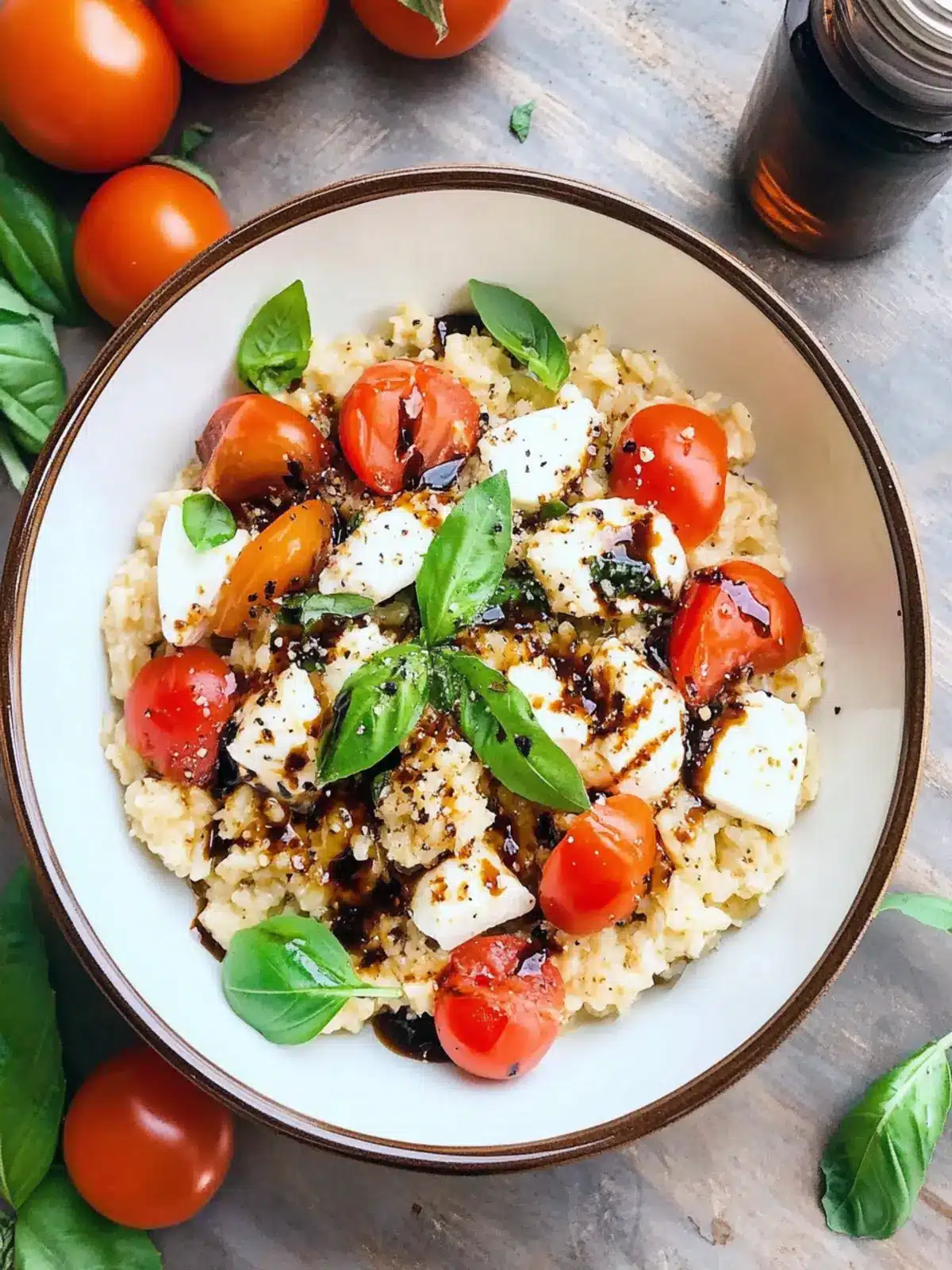 Creamy Balsamic Caprese Risotto for Cozy Nights In 2 Balsamic Caprese Risotto