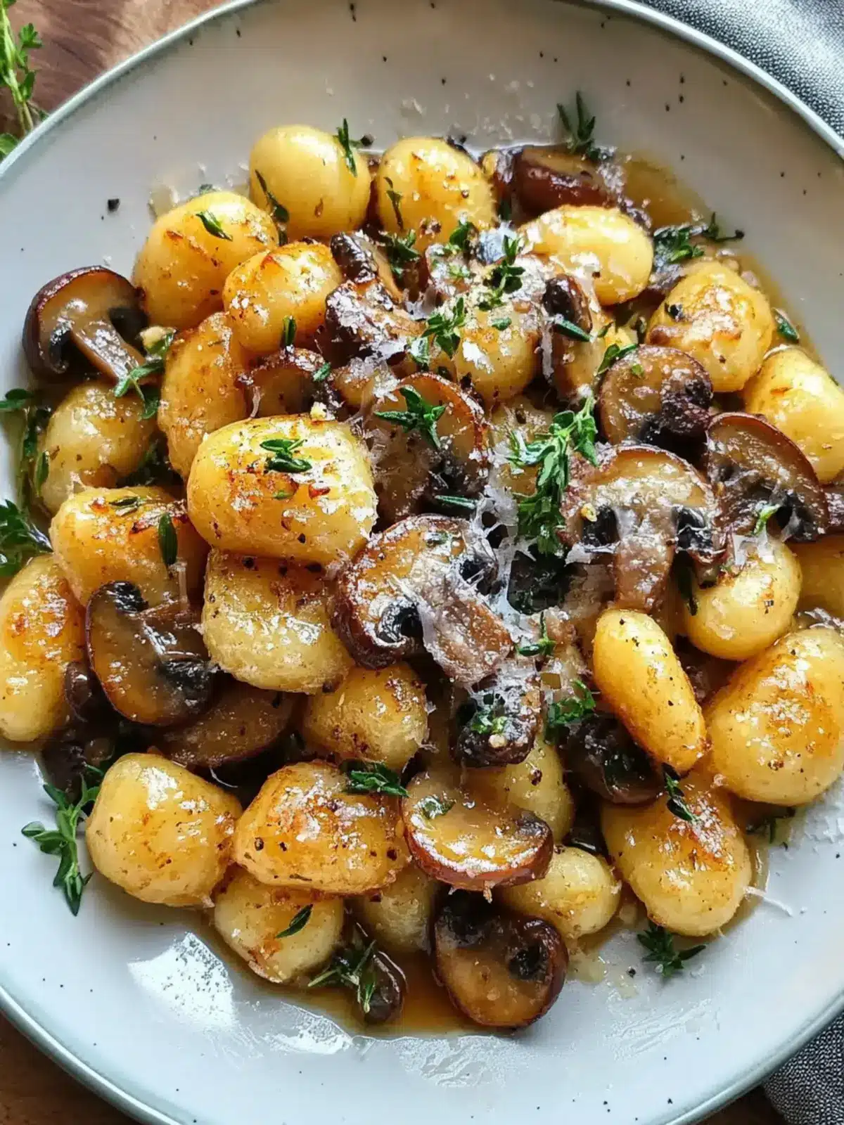 Pan-Fried Gnocchi with Garlic Butter Mushrooms for Cozy Nights 2 Pan-Fried Gnocchi with Garlic Butter Mushrooms