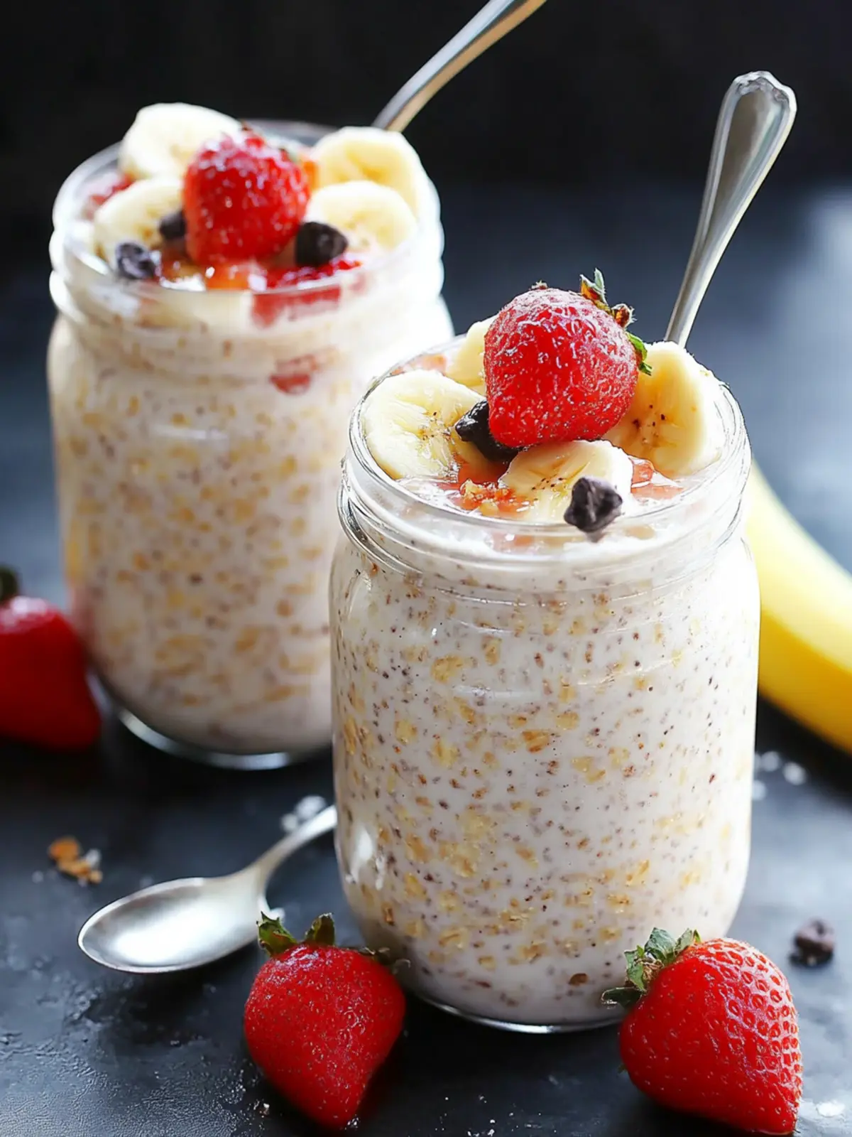 Banana Split Overnight Oats for a Joyful Morning Boost 2 Banana Split Overnight Oats