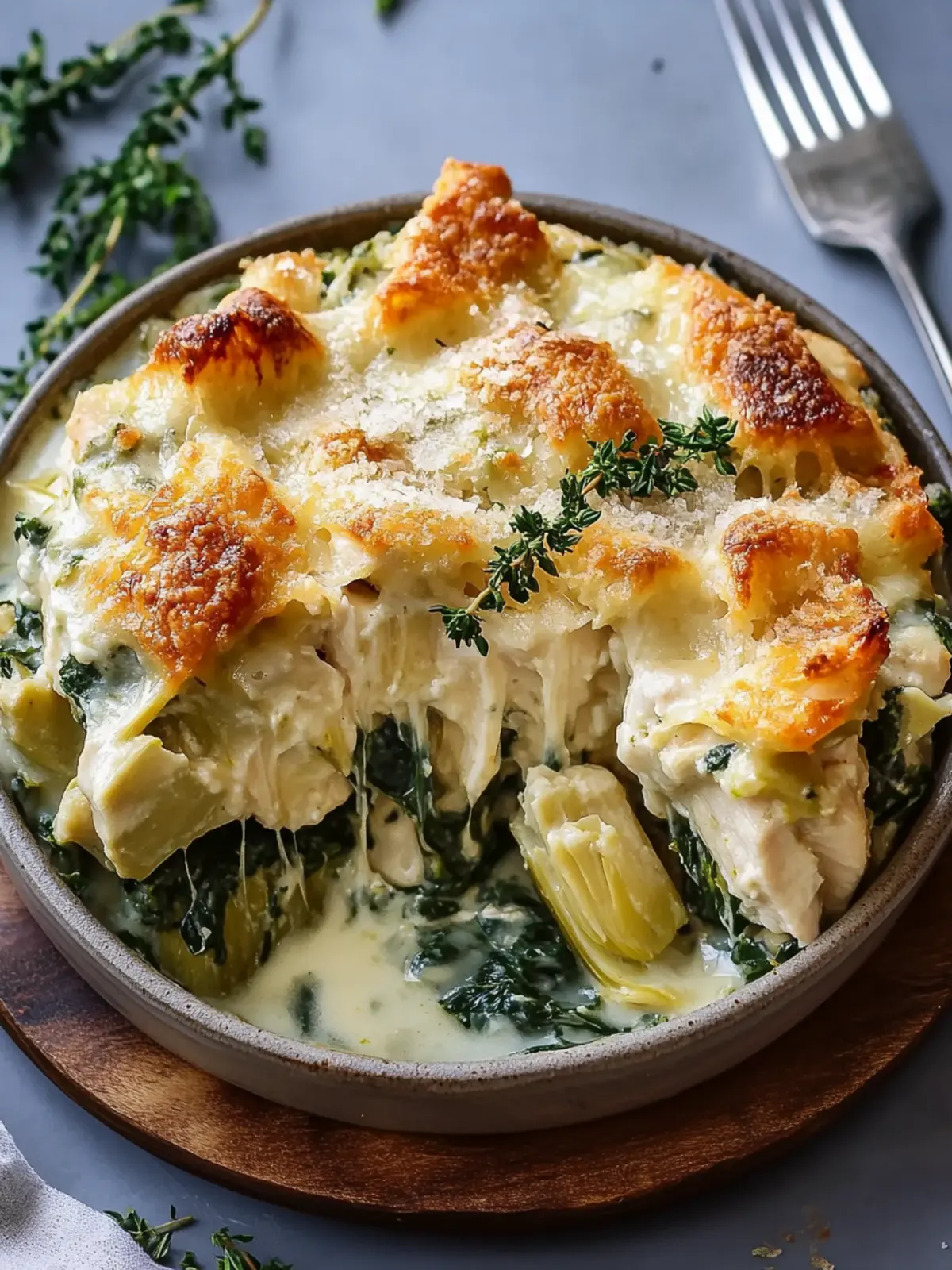 High Protein Spinach Artichoke Chicken Casserole Bliss 5 High Protein Spinach Artichoke Chicken Casserole Delight