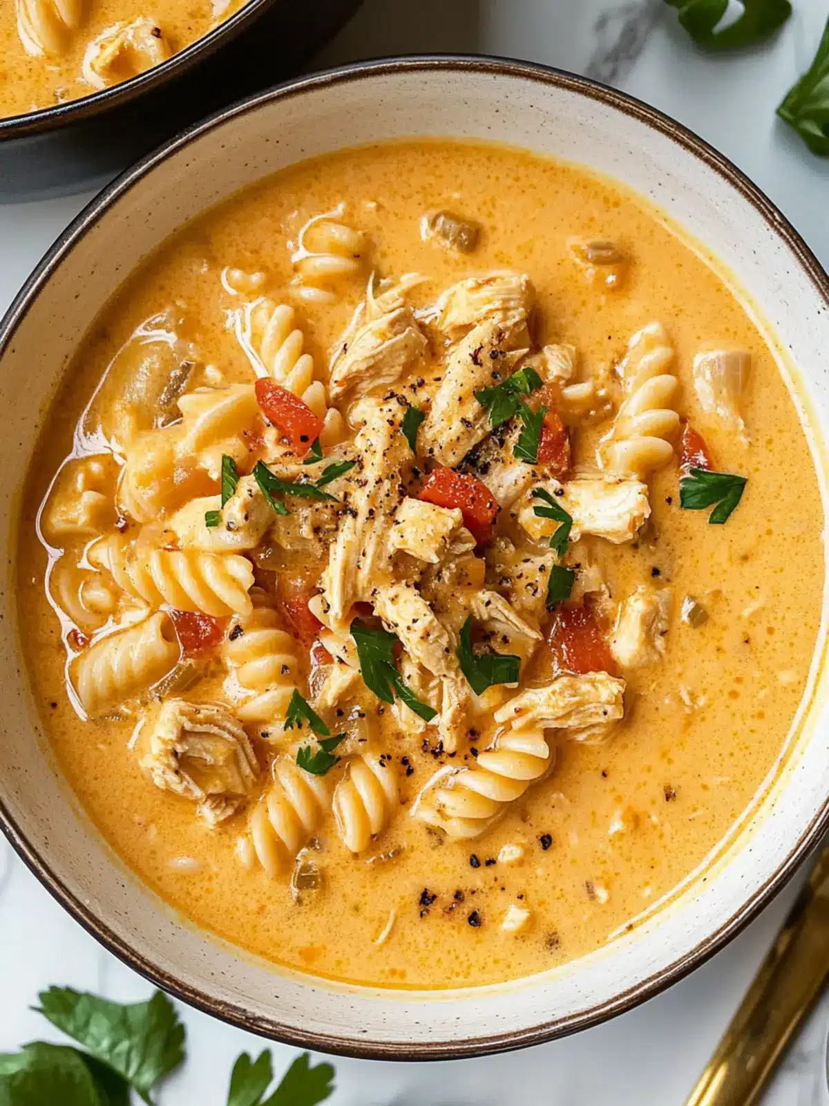 Savor Creamy Cajun Chicken Pasta Soup in Just 25 Minutes 3 Creamy Cajun Chicken Pasta Soup