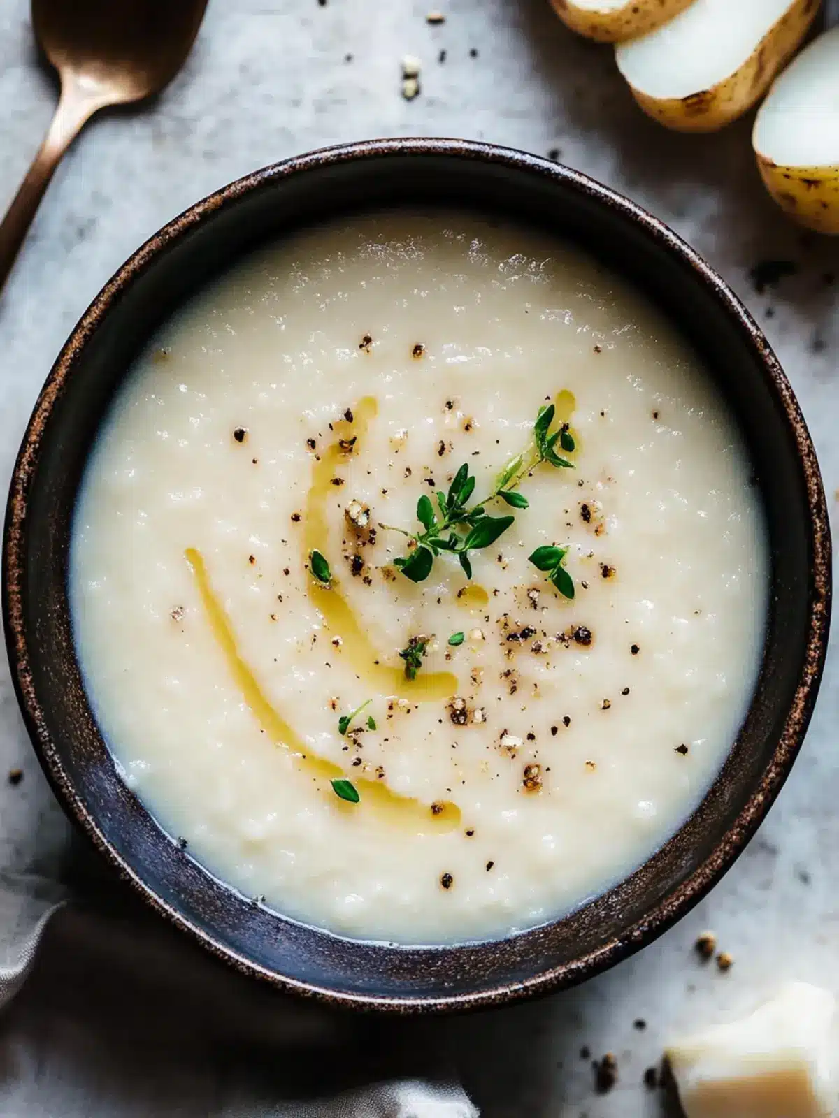 Savory Roasted Garlic Potato Soup to Warm Your Soul 2 Roasted Garlic Potato Soup