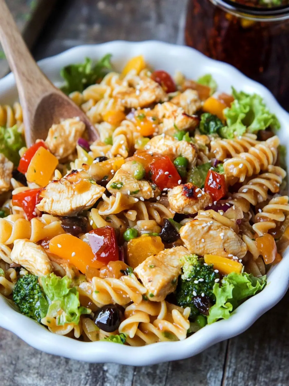 Savory Teriyaki Chicken Pasta Salad for a Fresh Twist 3 Teriyaki Chicken Pasta Salad