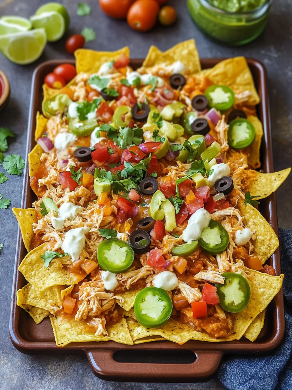 Flavor-Packed Shredded Chicken Nachos for Game Night Fun 5 Shredded Chicken Nachos