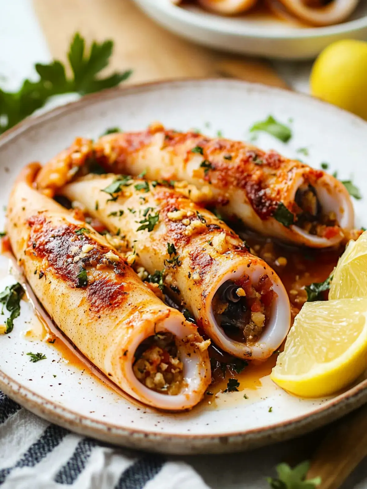 Irresistible Stuffed Squid: A Delightful Home-Cooked Treat 5 Stuffed Squid