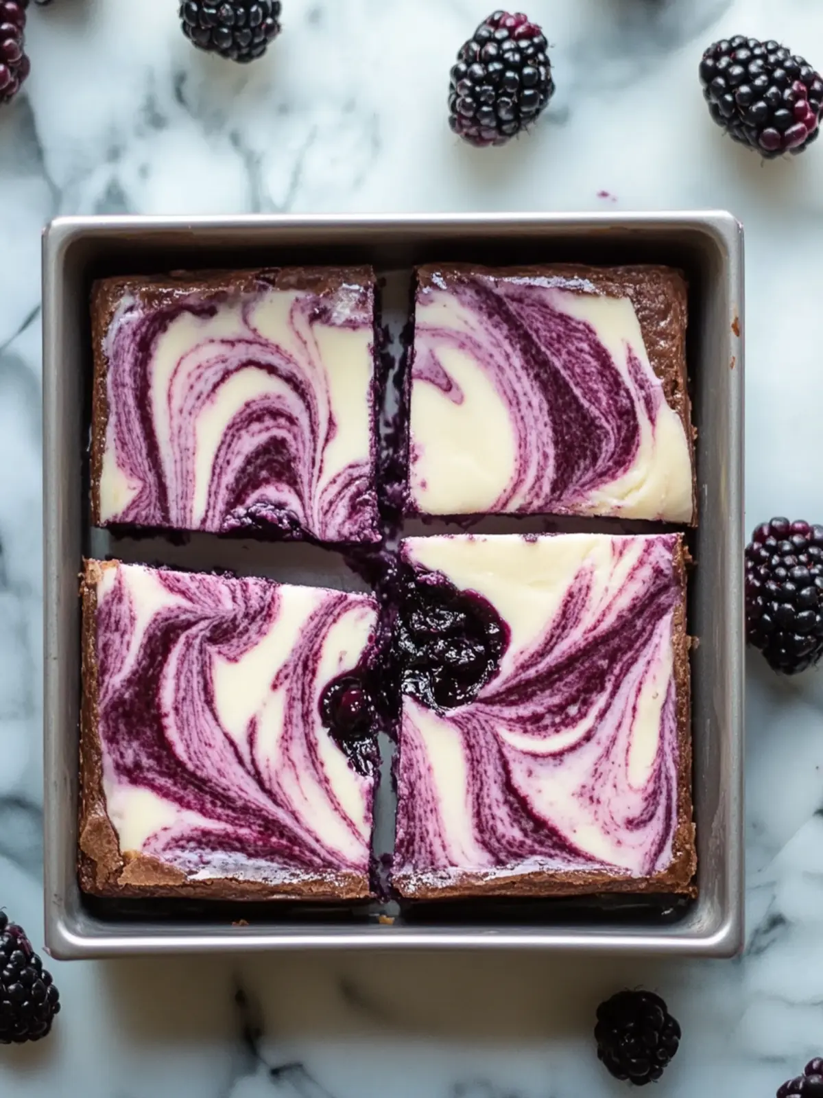 Irresistible Blackberry Cheesecake Brownies to Indulge In 5 Blackberry Cheesecake Brownies