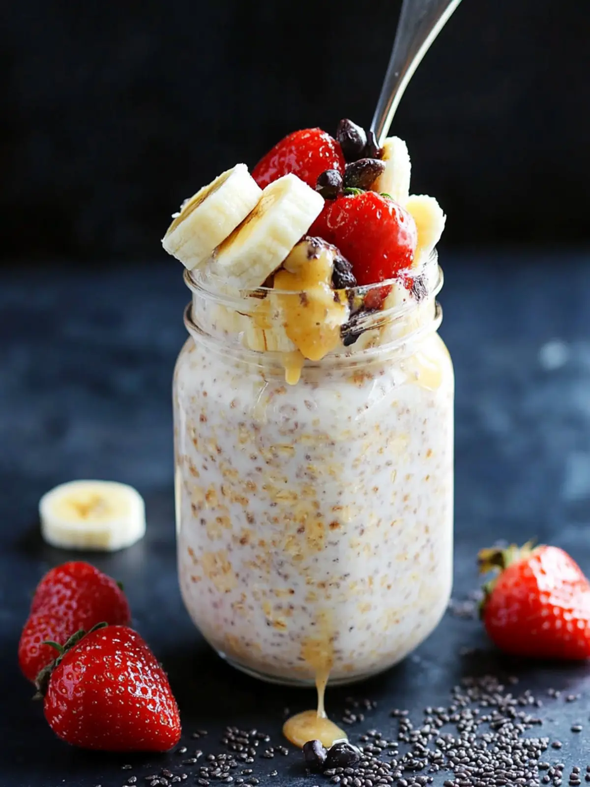 Banana Split Overnight Oats for a Joyful Morning Boost 4 Banana Split Overnight Oats