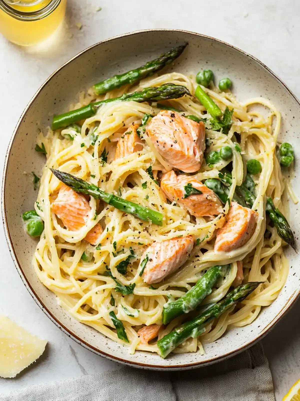 Creamy Salmon and Asparagus Pasta for Cozy Nights In 4 Creamy Salmon and Asparagus Pasta