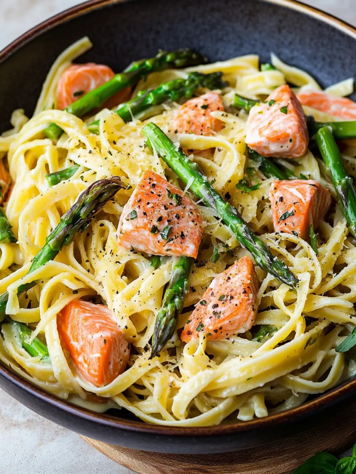 Creamy Salmon and Asparagus Pasta for Cozy Nights In 5 Creamy Salmon and Asparagus Pasta