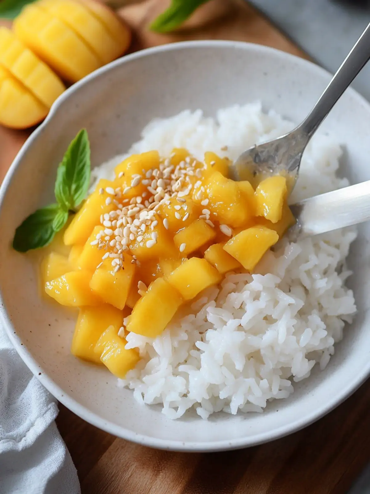 Delight in Thai Mango Sweet Sticky Rice Bliss at Home 3 Thai Mango Sweet Sticky Rice