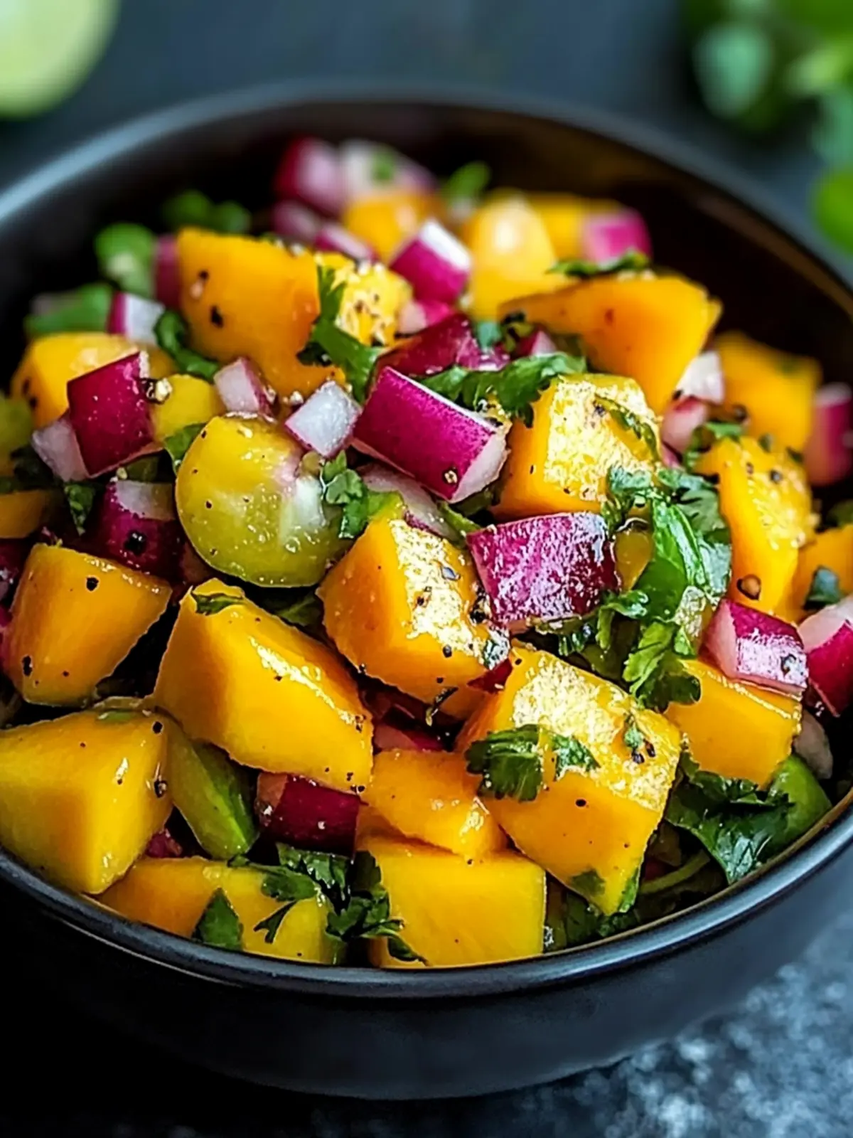 Zesty Mango Salad with Lime Dressing for a Fresh Twist 5 Mango Salad with Lime Dressing
