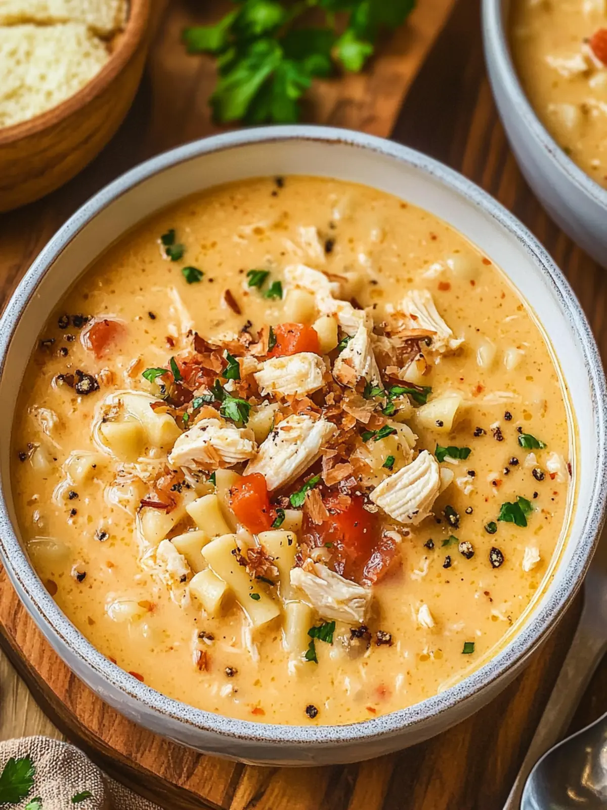 Savor Creamy Cajun Chicken Pasta Soup in Just 25 Minutes 2 Creamy Cajun Chicken Pasta Soup