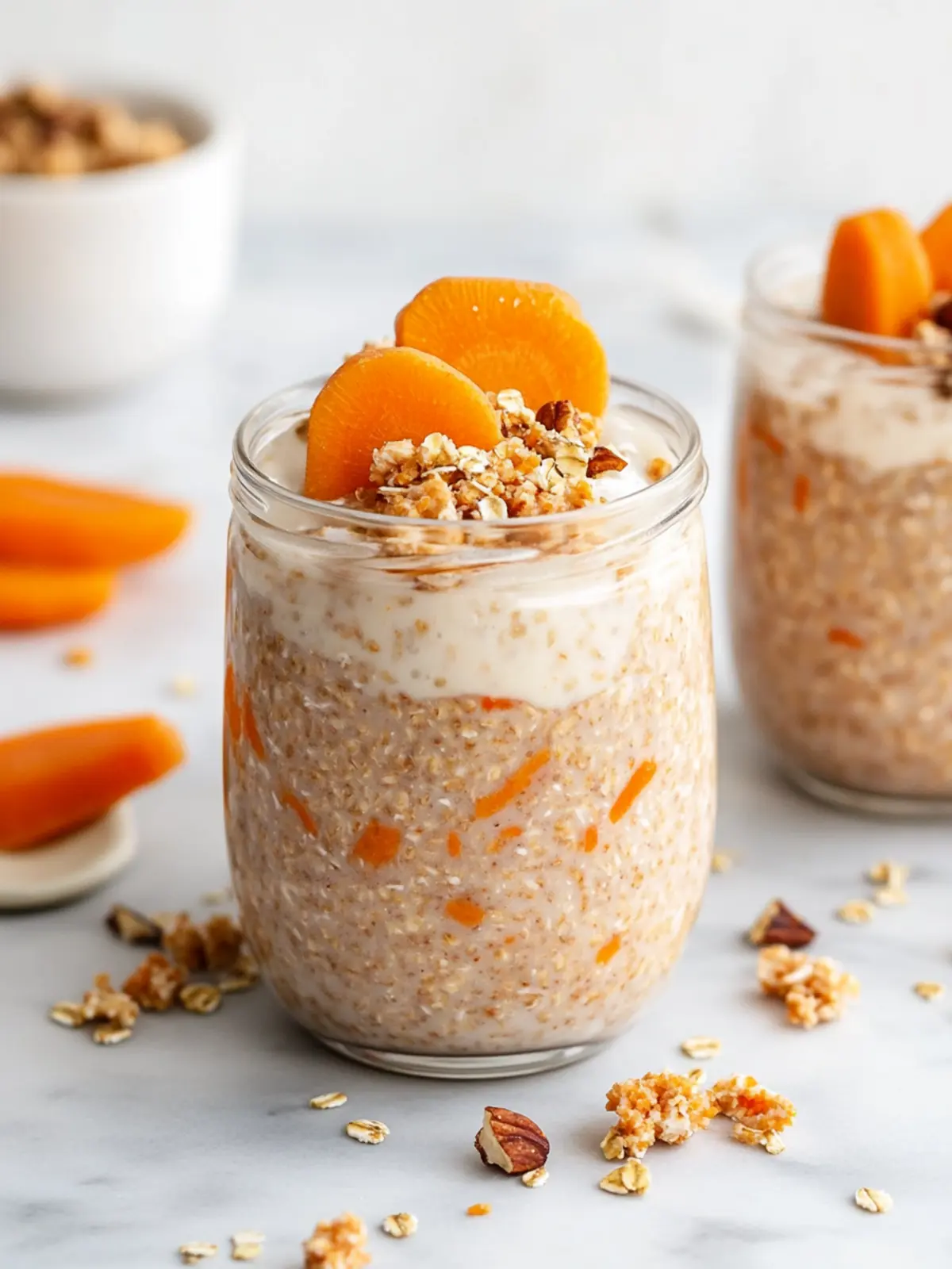 Carrot Cake Overnight Oats for a Wholesome Morning Boost 2 Carrot Cake Overnight Oats